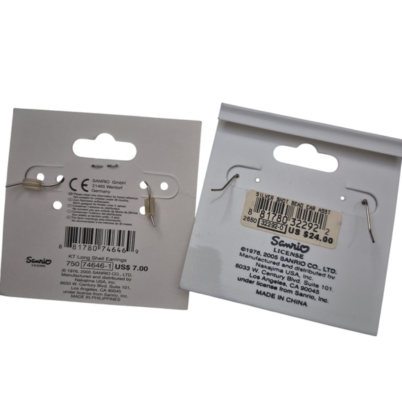 Hello Kitty Shell Earrings - Picture 3 of 3